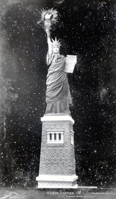 Ramie Austen as the Statue of Liberty, 1885 by American Photographer